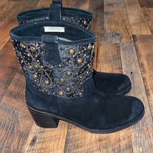 Coral Blue Ankle Booties